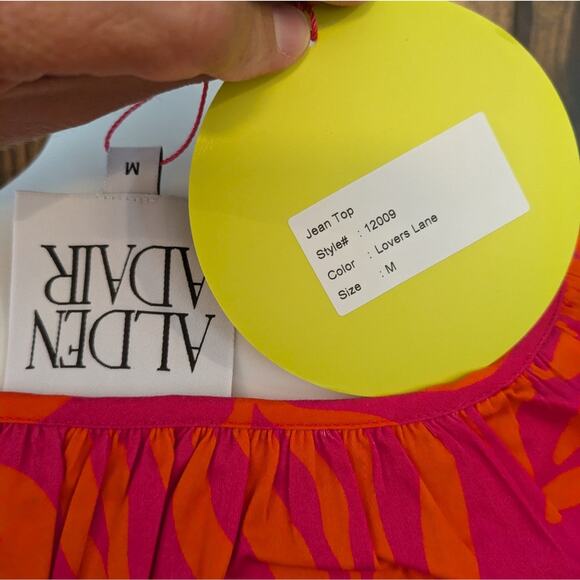 NWT Alden Adair Lovers Lane Jean Top Shirt Women's size Medium - Picture 6 of 6